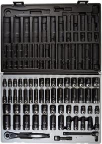 img 1 attached to 🔧 Grey Pneumatic (81659CRD) 59-Piece 6-Point Dual-Socket Set, 3/8" Drive, for Fractional and Metric Applications