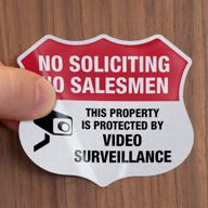 no soliciting no salesman sticker: keeping unwanted visitors at bay! logo