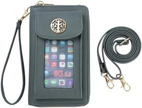 img 1 attached to Women Wallet Phone Holder Crossbody