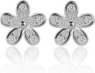 💎 sparkling kexuan stud earrings: elegant .925 sterling silver with austria crystal & aaa zircon - perfect for women or girls! logo