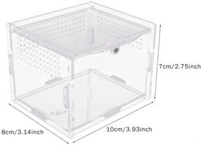 img 2 attached to 7 9X4 7X4 7Inch Transparent Breeding Terrarium Straight