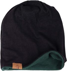 img 1 attached to 🧢 FORBUSITE Long and Oversized Skull Cap B010 - Unisex Slouch Beanie for Summer and Winter