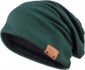 img 3 attached to 🧢 FORBUSITE Long and Oversized Skull Cap B010 - Unisex Slouch Beanie for Summer and Winter