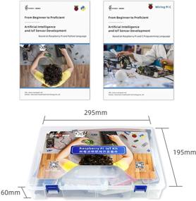 img 3 attached to 🤖 37-модульный комплект робота с сенсорами, безопасной монтажной платой, подробными учебниками - набор для начинающих Raspberry Pi 4B, проекты электроники для изучения программирования и электроники.