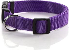 img 2 attached to 🐶 Nylon Dog Collar for Medium & Large Dogs - 1 inch Wide, SALO Dog Collars