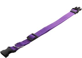 img 1 attached to 🐶 Nylon Dog Collar for Medium & Large Dogs - 1 inch Wide, SALO Dog Collars