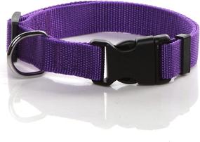 img 3 attached to 🐶 Nylon Dog Collar for Medium & Large Dogs - 1 inch Wide, SALO Dog Collars