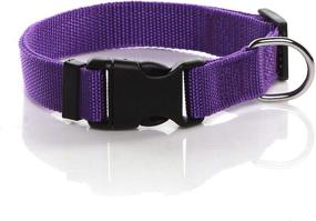 img 4 attached to 🐶 Nylon Dog Collar for Medium & Large Dogs - 1 inch Wide, SALO Dog Collars