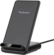 ⚡ yootech wireless charger | iphone 13/12/se, galaxy s21/s20, pixel 3/4xl | 7.5w/10w/15w charging stand logo