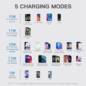 img 3 attached to ⚡ Yootech Wireless Charger | iPhone 13/12/SE, Galaxy S21/S20, Pixel 3/4XL | 7.5W/10W/15W Charging Stand