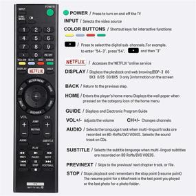 img 2 attached to Enhanced Sony RMT-TX100U Remote Control for Sony Bravia TV - Ideal for Sony LCD LED HDTV Smart TV