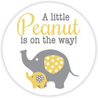 elephant shower stickers little peanut logo