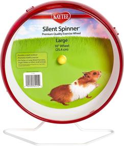img 4 attached to 🐹 Quiet and Spacious: Kaytee Small Animal Silent Spinner Wheel Giant