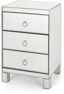 🪞 modern mirrored 3 drawer cabinet from christopher knight home - hedy logo