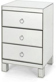 img 4 attached to 🪞 Modern Mirrored 3 Drawer Cabinet from Christopher Knight Home - Hedy