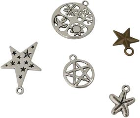 img 2 attached to 🌙 Wholesale Celestial Charms: Moon, Sun, and Stars Pendant Supplies for UK Jewelry Making