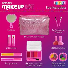 img 1 attached to 💄 Girl Eyeshadow Kids Makeup Set