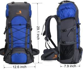 img 3 attached to Internal Rucksack Mountaineering Backpack Climbing Outdoor Recreation