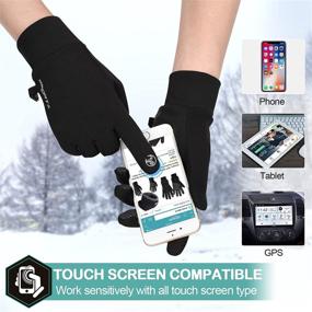 img 2 attached to 🧤 Легкие зимние перчатки Cevapro Touchscreen - идеальные для бега, велосипеда, работы, походов и вождения