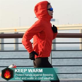 img 3 attached to 🧤 Легкие зимние перчатки Cevapro Touchscreen - идеальные для бега, велосипеда, работы, походов и вождения