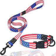 collar leash set dogs independence logo