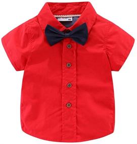 img 4 attached to 👕 Stylish and Comfy: Mud Kingdom Toddler Casual Summer Boys' Clothing Sets