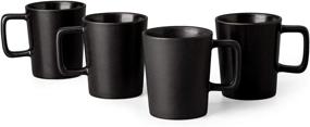 img 4 attached to GBHOME Stoneware Dinnerware Coffee Matte