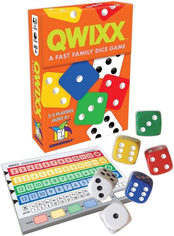 qwixx fast family dice game 로고