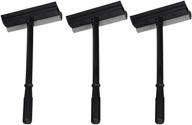 🧽 set of 3 black duck brand window and windshield cleaning sponge with rubber squeegee - 3 pack logo