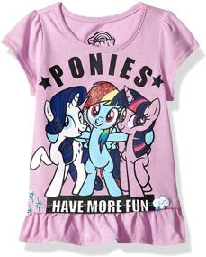 img 1 attached to My Little Pony Pullover Friends: The Perfect Girls' Clothing with Tops, Tees & Blouses