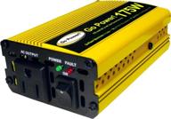 🟡 go power! gp-175 175-watt modified sine wave inverter: reliable and efficient power solution in vibrant yellow logo
