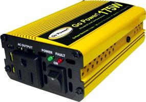 img 2 attached to 🟡 Go Power! GP-175 175-Watt Modified Sine Wave Inverter: Reliable and Efficient Power Solution in Vibrant Yellow