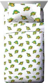 img 1 attached to 🐢 Get the Ultimate Nickelodeon TMNT Ready To Roll 5 Piece Twin Bed Set - Reversible Comforter & Sheet Set! Best Fade Resistant Microfiber Bedding for Ninja Turtles Fans (Official Nickelodeon Product)