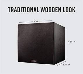 img 2 attached to 🎵 Polk Audio PSW108 10-Inch Powered Subwoofer, 100W Peak Power, High-Performance for Movies & Music, Black