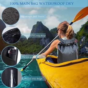img 1 attached to QIGARUGU Waterproof Backpack Lightweight Kayaking