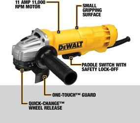 img 3 attached to DWE402 DEWALT 2-Inch Grinder with Powerful 11 Amp Motor