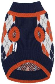 img 1 attached to 👕 Blueberry Pet 6 Patterns Chic Interlock Dog Sweater for Fall & Winter