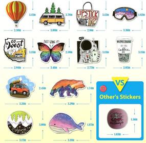 img 3 attached to Stickers 50 500Pcs Colorful Waterproof Aesthetic