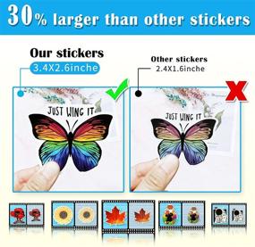 img 1 attached to Stickers 50 500Pcs Colorful Waterproof Aesthetic