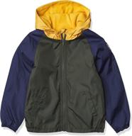 carters fleece midweight jacket orange boys' clothing ~ jackets & coats logo