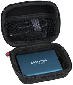 img 4 attached to 📦 Hermitshell EVA Travel Case for Samsung T3 / T5 Portable SSD USB 3.1 External Hard Drives