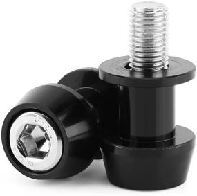 img 3 attached to 🏍️ AUTO Motorcycle Swing Arm Spools: Durable CNC Aluminium Alloy Sliders for Kawasaki, Honda & Suzuki (8MM-Black)