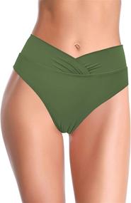 img 4 attached to SHEKINI Womens Swimsuit Bottoms Waisted Women's Clothing