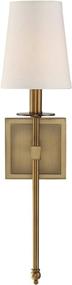 img 3 attached to 💡 Warm Brass Savoy House Monroe 1-Light Sconce: Classy Illumination in the Spotlight