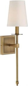 img 1 attached to 💡 Warm Brass Savoy House Monroe 1-Light Sconce: Classy Illumination in the Spotlight