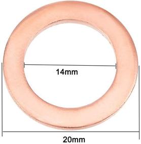 img 2 attached to High-Quality Copper Washer Fitting, 14X20X1, 5mm Thickness (YXQ)