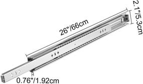 img 3 attached to VEVOR Heavy Duty Drawer Slides Industrial Hardware in Drawer Slides