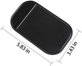 img 3 attached to 🚦 TangYingRD 2PCS Radar Detector Dash Mat: Enhance Road Safety with Anti-Slip Magic Pad