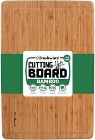 img 4 attached to 🔪 FRESHWARE BC-200XL Cutting Boards: Extra-Large Size, Durable Brown Design