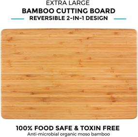 img 1 attached to 🔪 FRESHWARE BC-200XL Cutting Boards: Extra-Large Size, Durable Brown Design